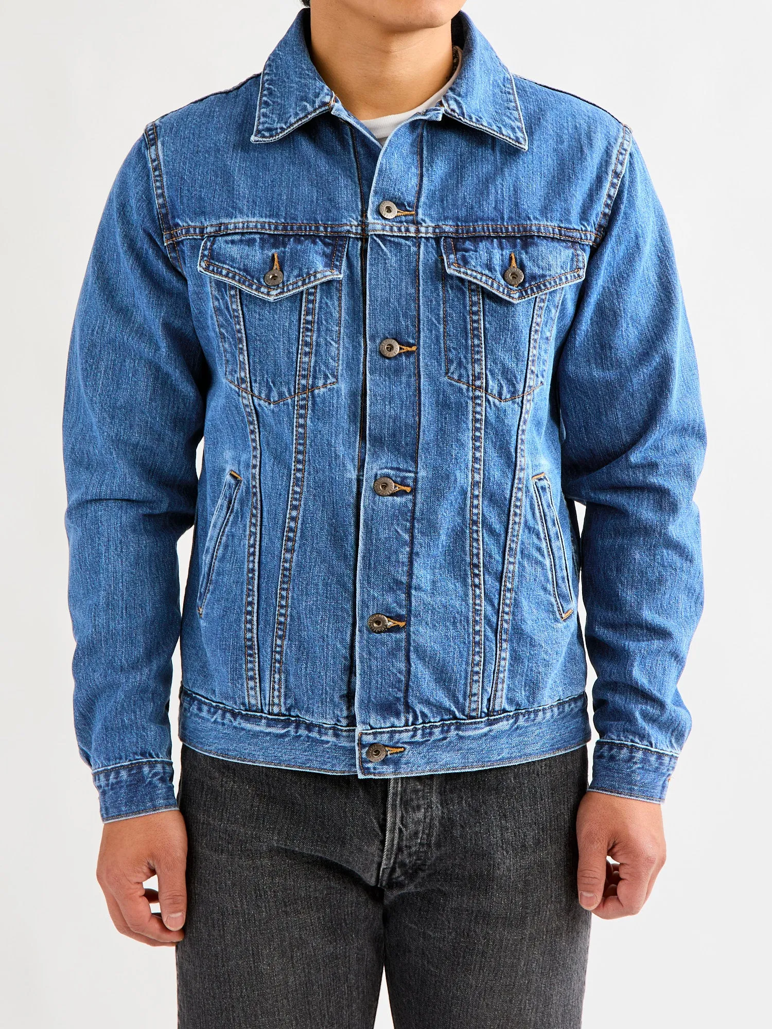 101x Stonewashed Type-3 Denim Jacket in Indigo