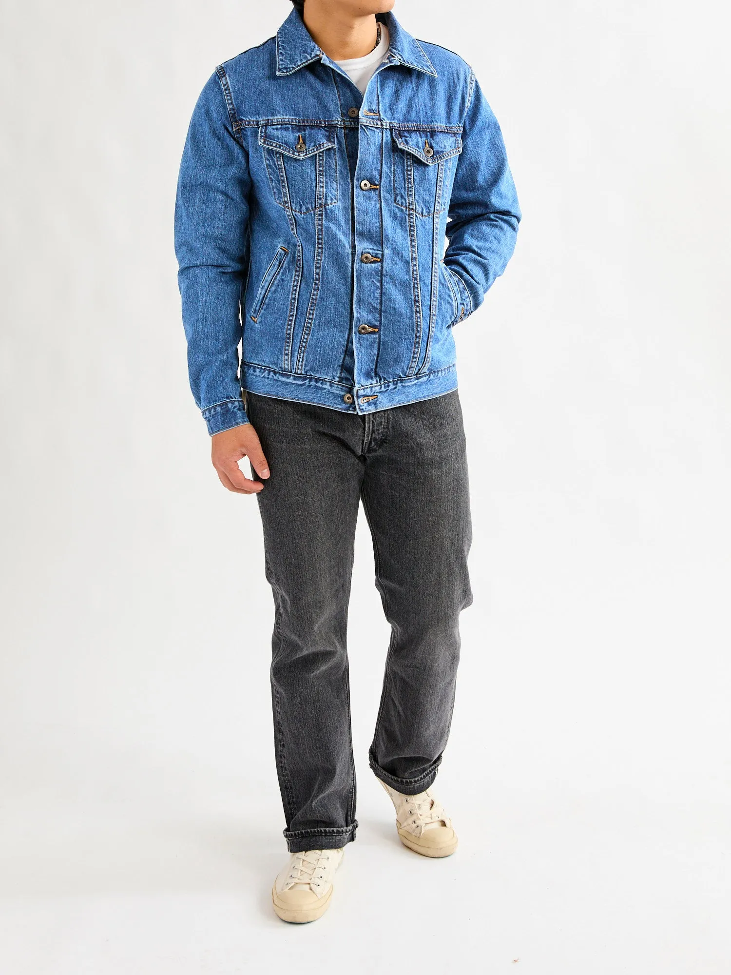 101x Stonewashed Type-3 Denim Jacket in Indigo