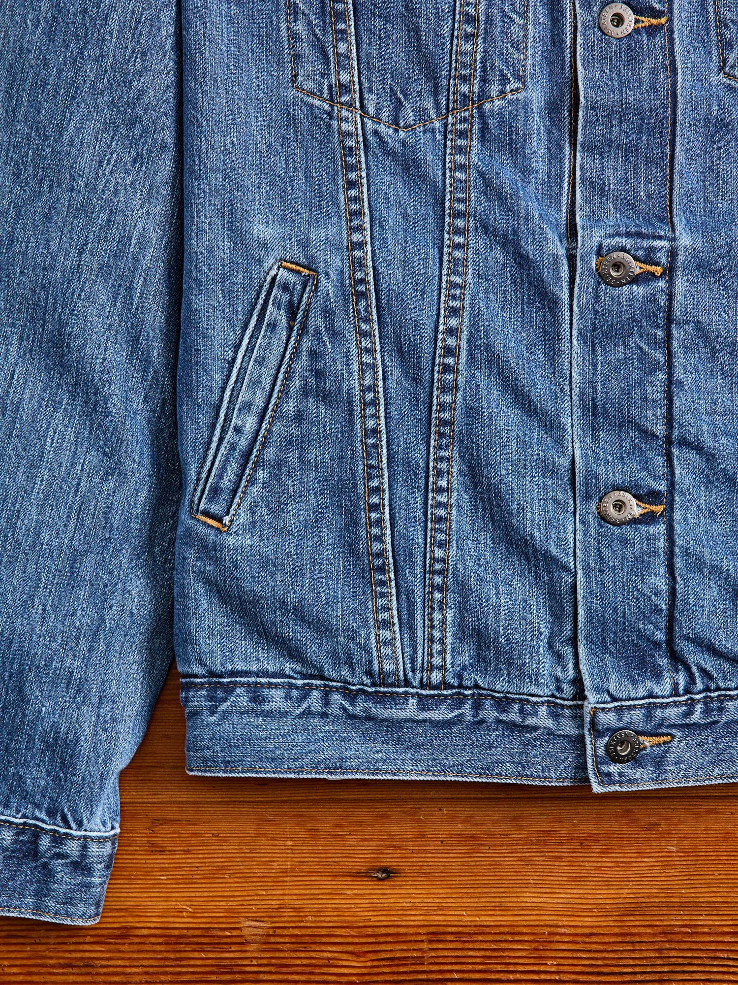 101x Stonewashed Type-3 Denim Jacket in Indigo