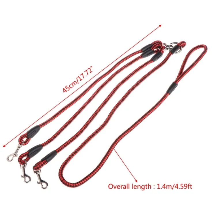 140cm 3 In 1 Leash Multi-head Dog Walking Rope