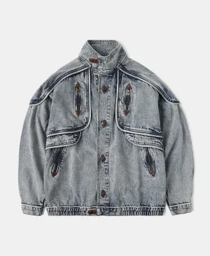 1980s Snow Wash Denim Jacket