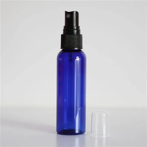 2 oz Blue PET Bullet Bottle with 20-410 Neck