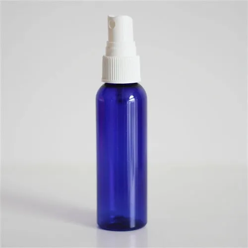 2 oz Blue PET Bullet Bottle with 20-410 Neck