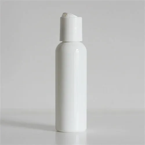 2 oz White PET Bullet Bottle with 20-410 White Disc Cap