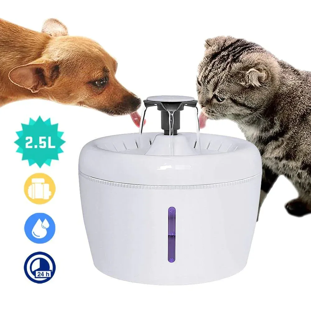 2.5L Automatic Pet Fountain Water Drinking Feeder Bowl