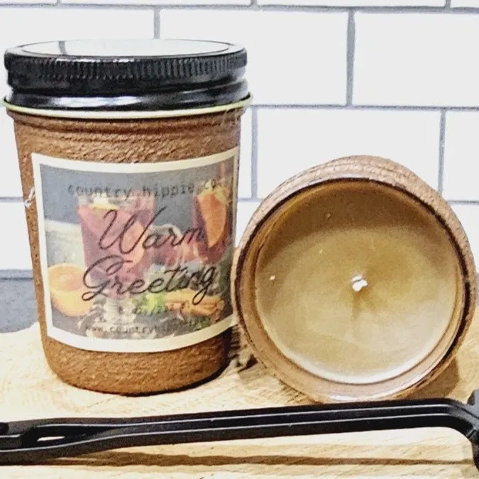 8 oz. WARM GREETINGS (Wassail) Rustic Candle