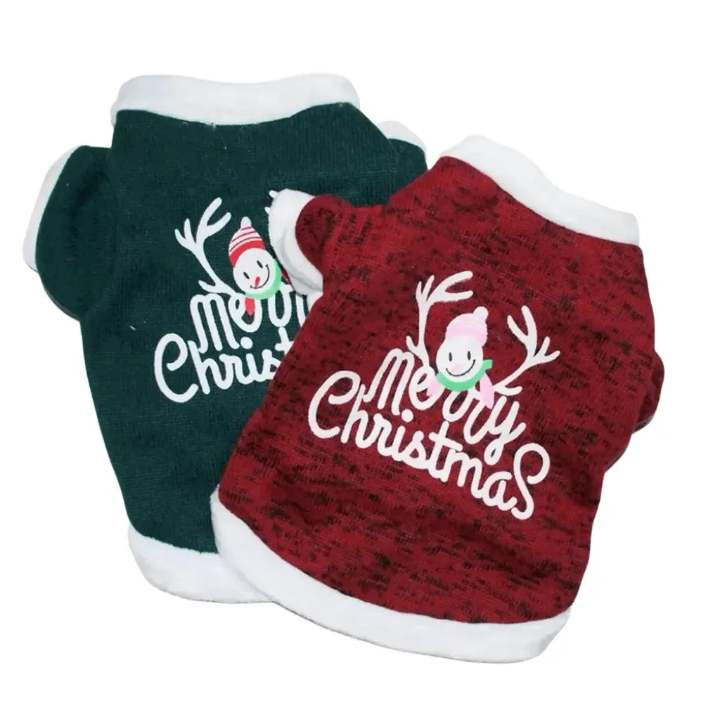 AnniePaw Christmas Dog Vest - Warm Hoodie for Small & Medium Dogs