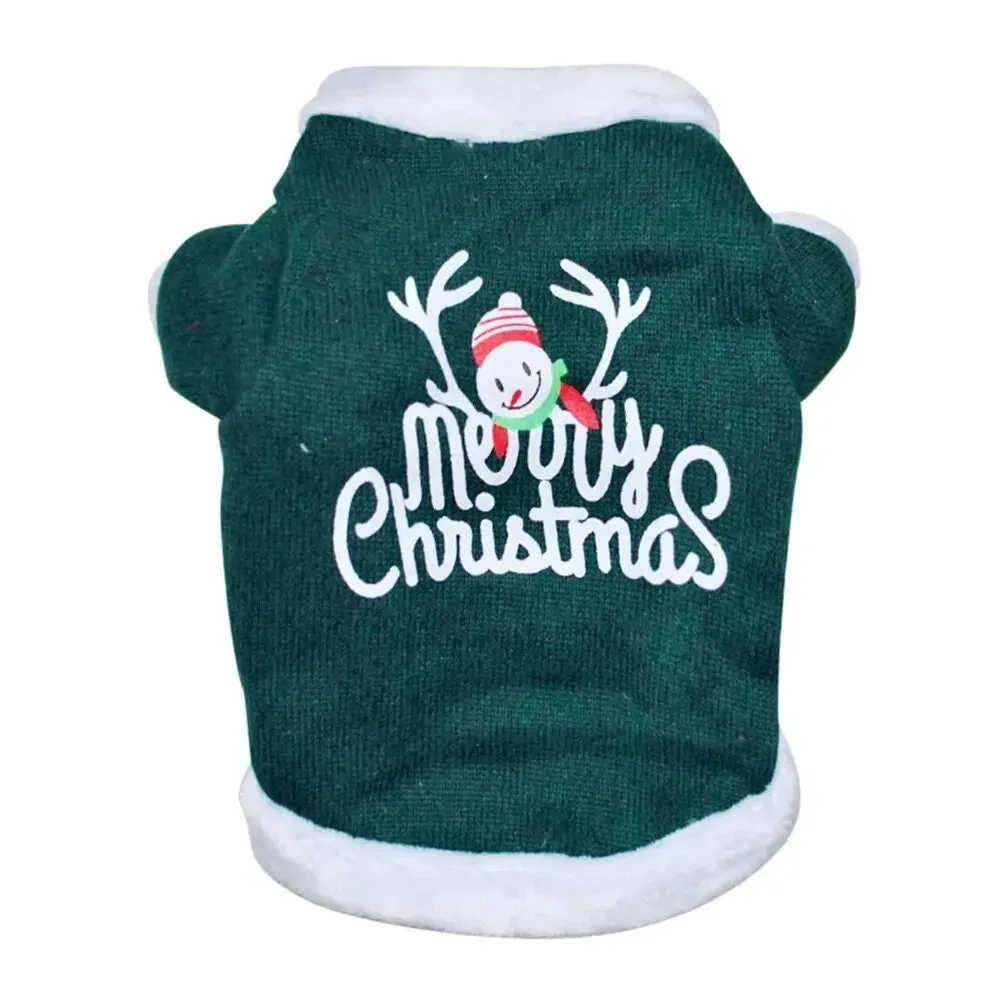 AnniePaw Christmas Dog Vest - Warm Hoodie for Small & Medium Dogs