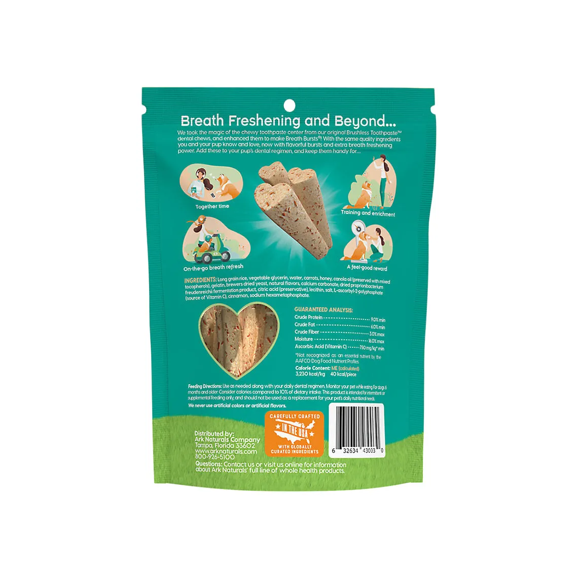 Ark Naturals Breath Bursts Brushless Toothpaste For Dogs