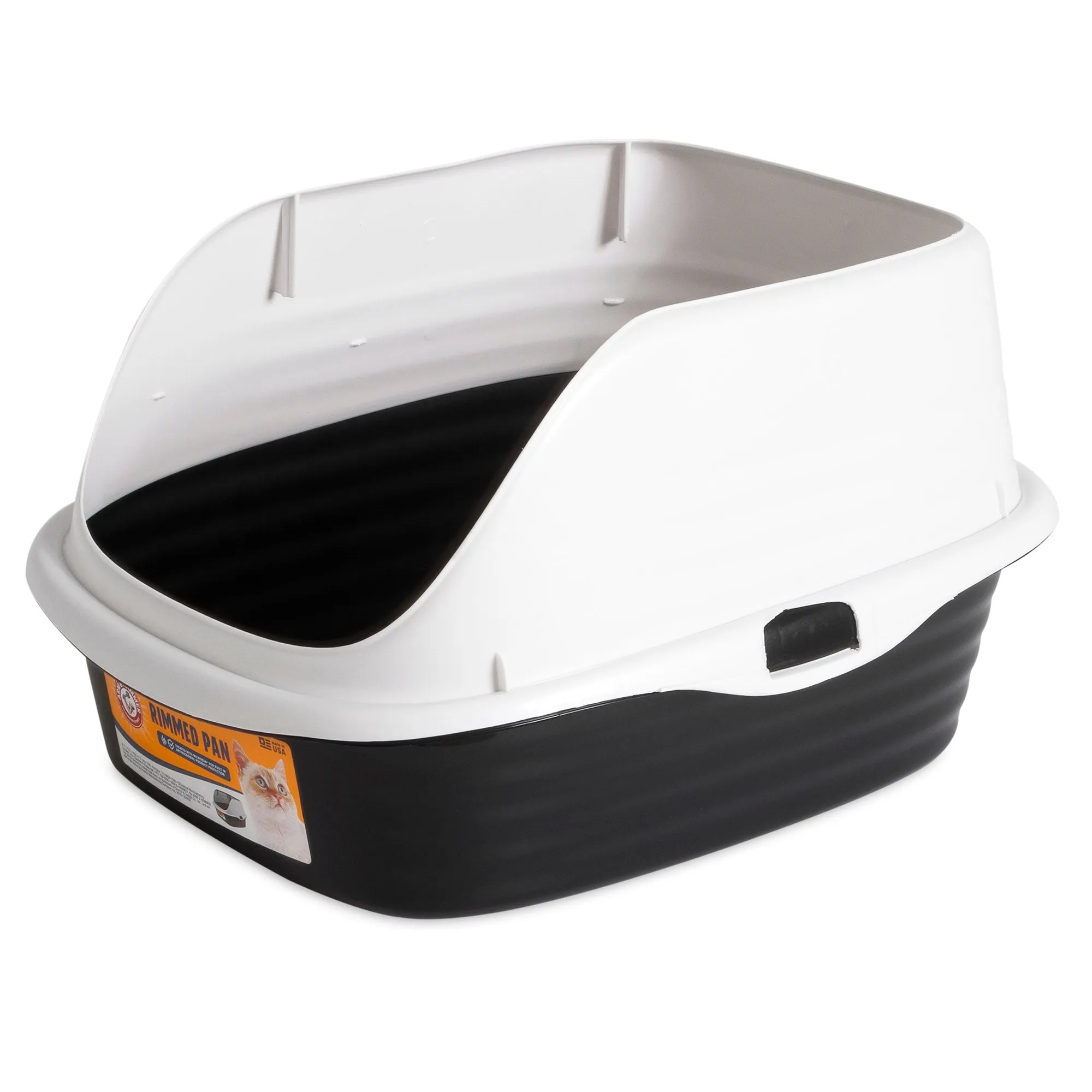 Arm & Hammer Large Rimmed Wave Cat Litter Box