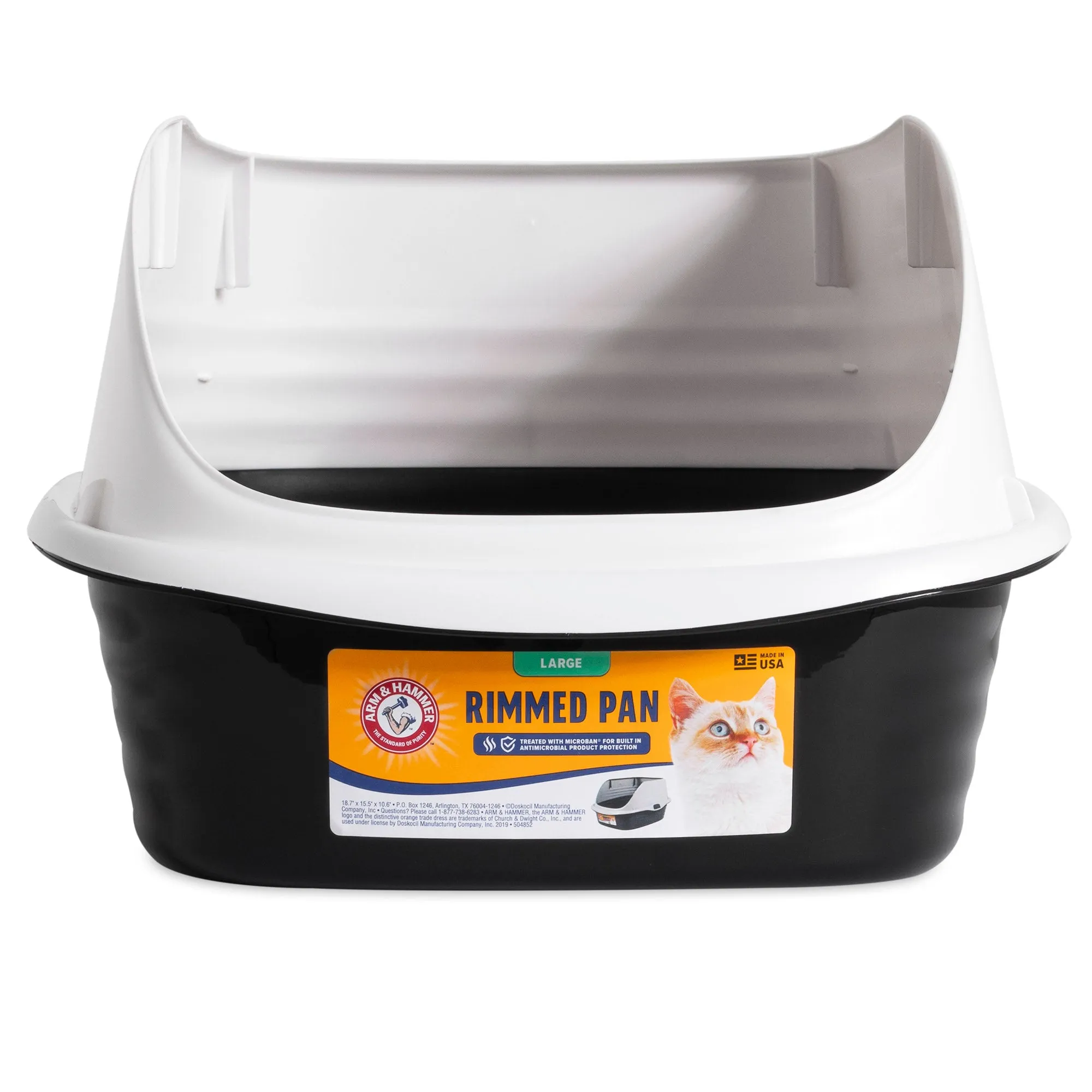 Arm & Hammer Large Rimmed Wave Cat Litter Box