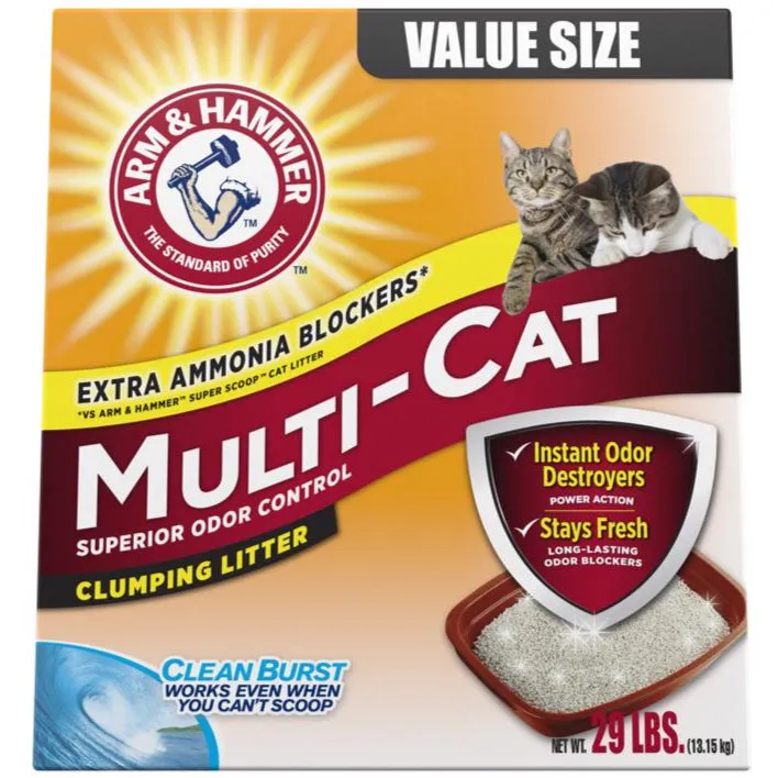 Arm & Hammer Multi-Cat Clumping Litter - 29 Lb.