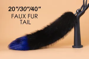 black blue fox tail plug fox tail buttplug bdsm wolf tail butt plug kitten tail plug sex toy anime cosplay neko petplay anal plug ass