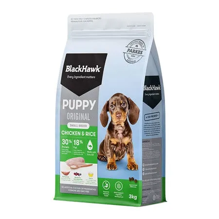 Black Hawk Puppy Chicken and Rice Small Breed Dry Dog Food 3kg