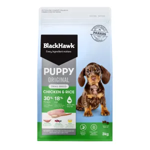 Black Hawk Puppy Chicken and Rice Small Breed Dry Dog Food 3kg