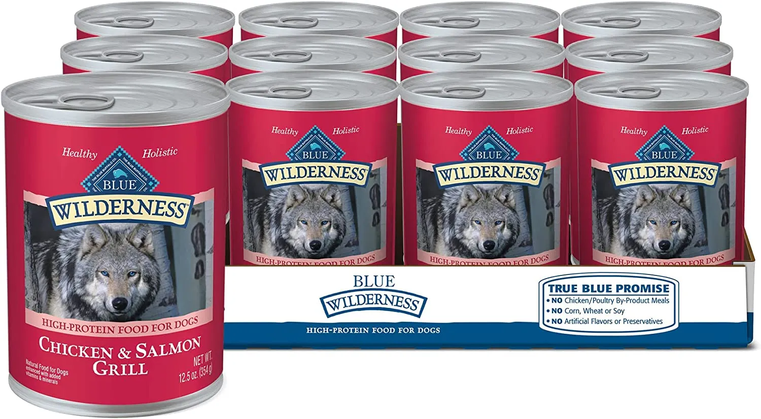 Blue Buffalo Wilderness Chicken and Salmon Grill Dog  Wet Food