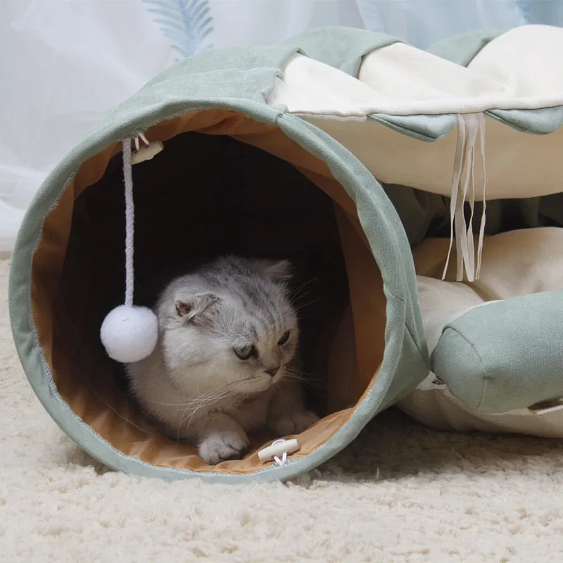 Cat Bed Multifunctional Pet House Cave Toy For Cats Collapsible