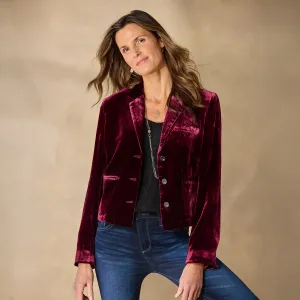 Champange Toast Velvet Jacket