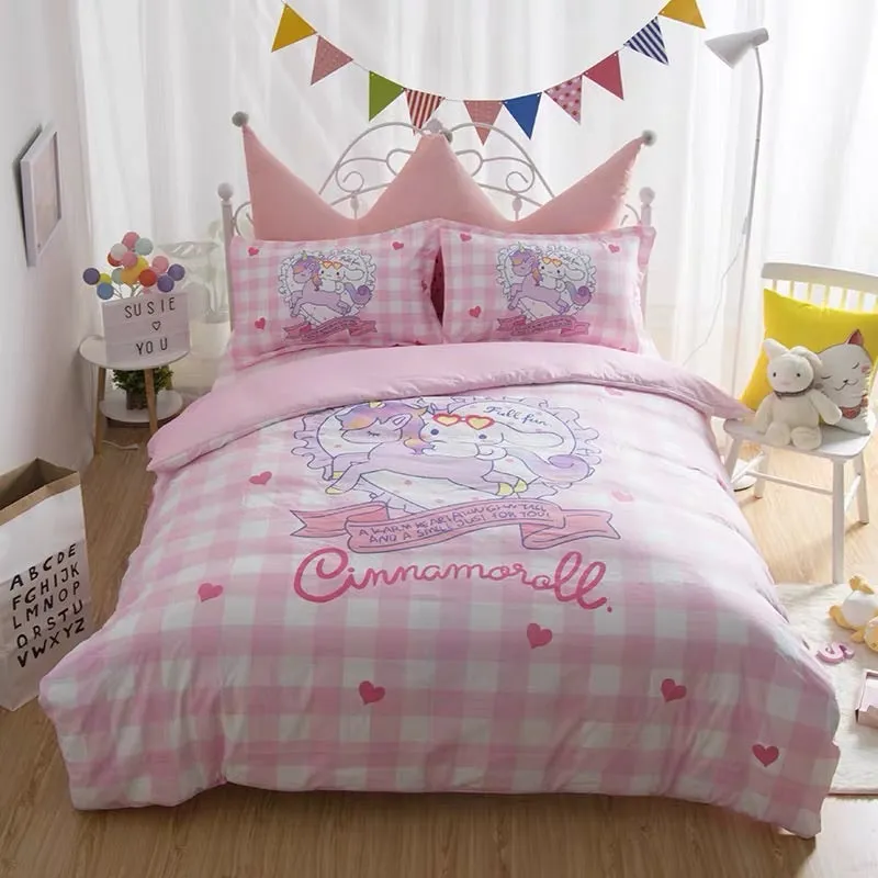 clearance Cinnamorolls unicorn bed linen