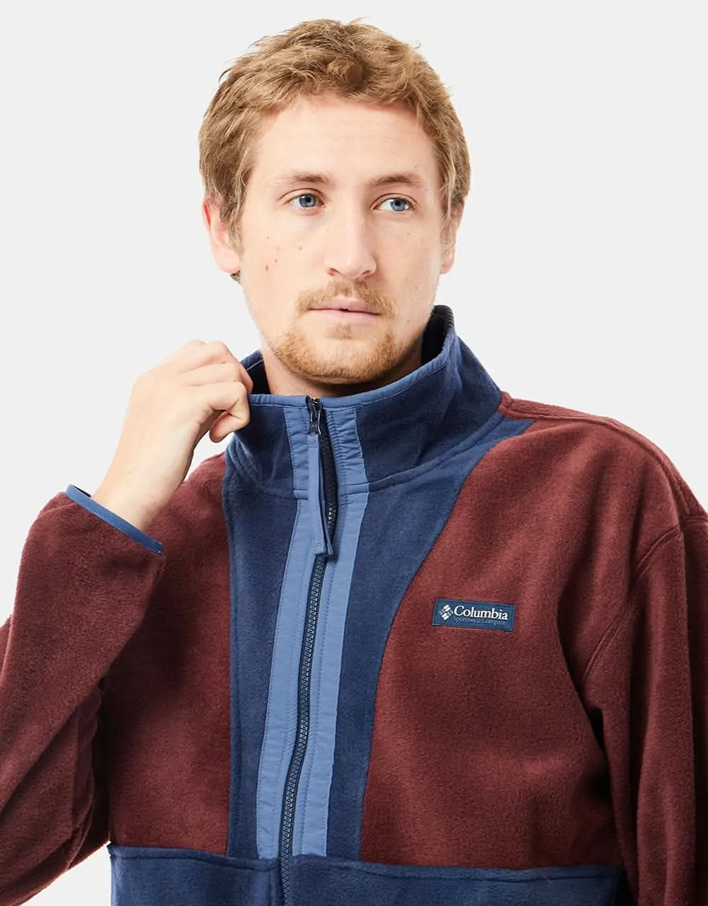 Columbia Backbowl™ Sherpa Full Zip Fleece - Elderberry/Collegiate Navy/Dark Mountain