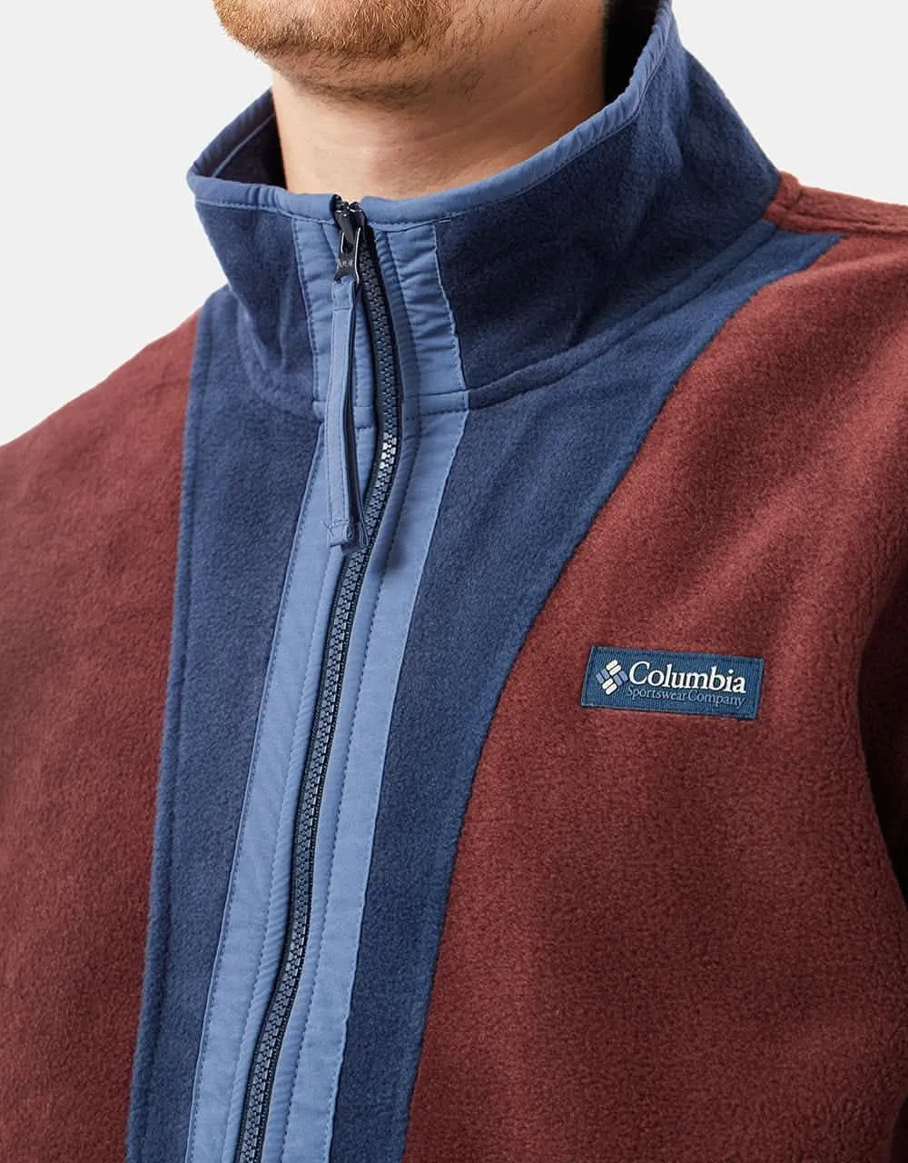 Columbia Backbowl™ Sherpa Full Zip Fleece - Elderberry/Collegiate Navy/Dark Mountain