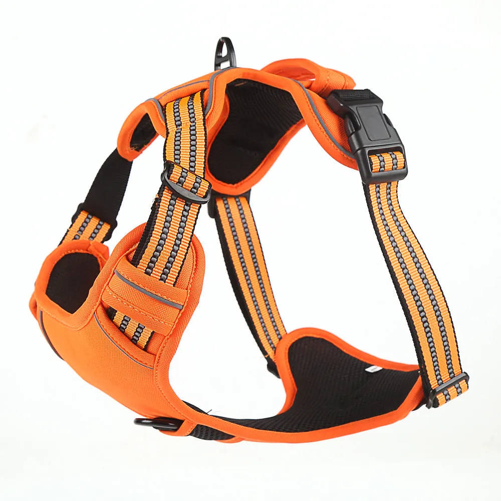 Dog Harness No Pull Breathable Reflective Pet Harness Vest - Keep dog cool - Doesn't interfere with breathing - full safe support