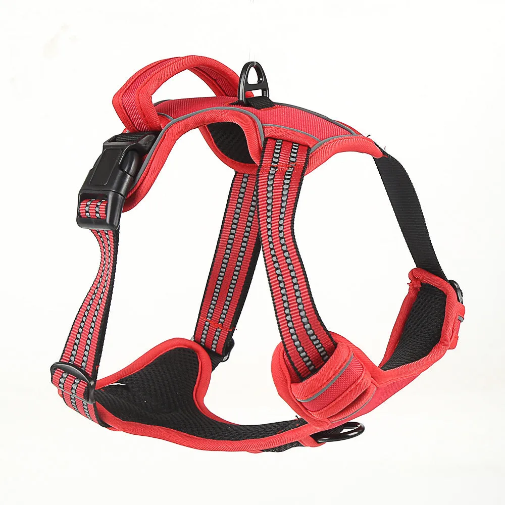 Dog Harness No Pull Breathable Reflective Pet Harness Vest - Keep dog cool - Doesn't interfere with breathing - full safe support