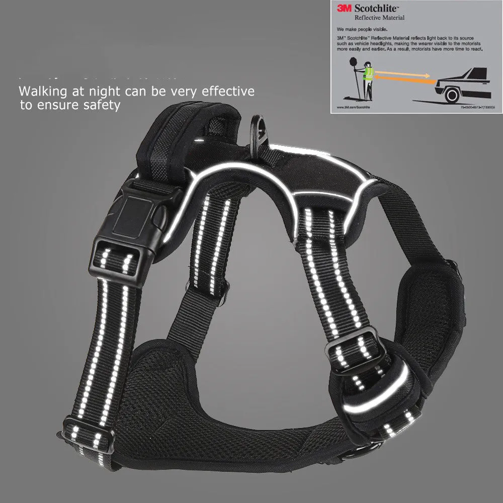 Dog Harness No Pull Breathable Reflective Pet Harness Vest - Keep dog cool - Doesn't interfere with breathing - full safe support