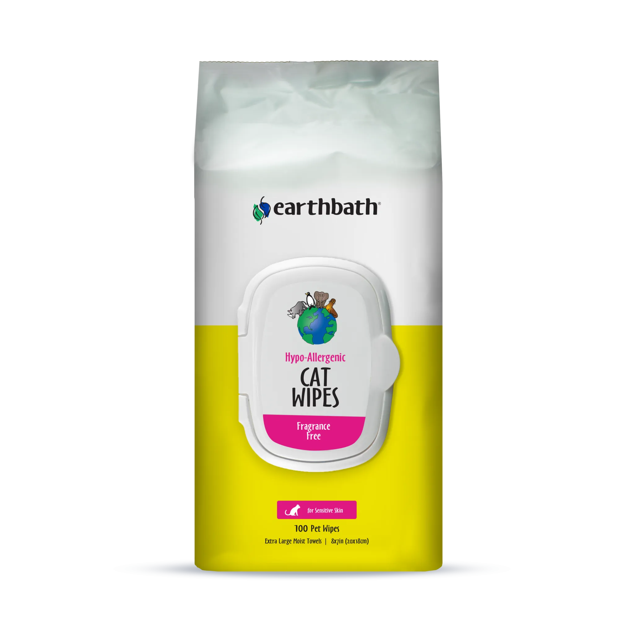 Earthbath Hypo-Allergenic Grooming Wipes for Cats