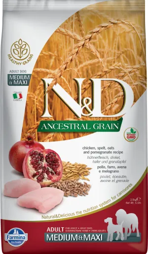 Farmina Ancestral Grains Chicken & Pomegranate Adult Medium & Maxi