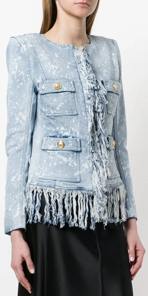 Fringed Denim Jacket