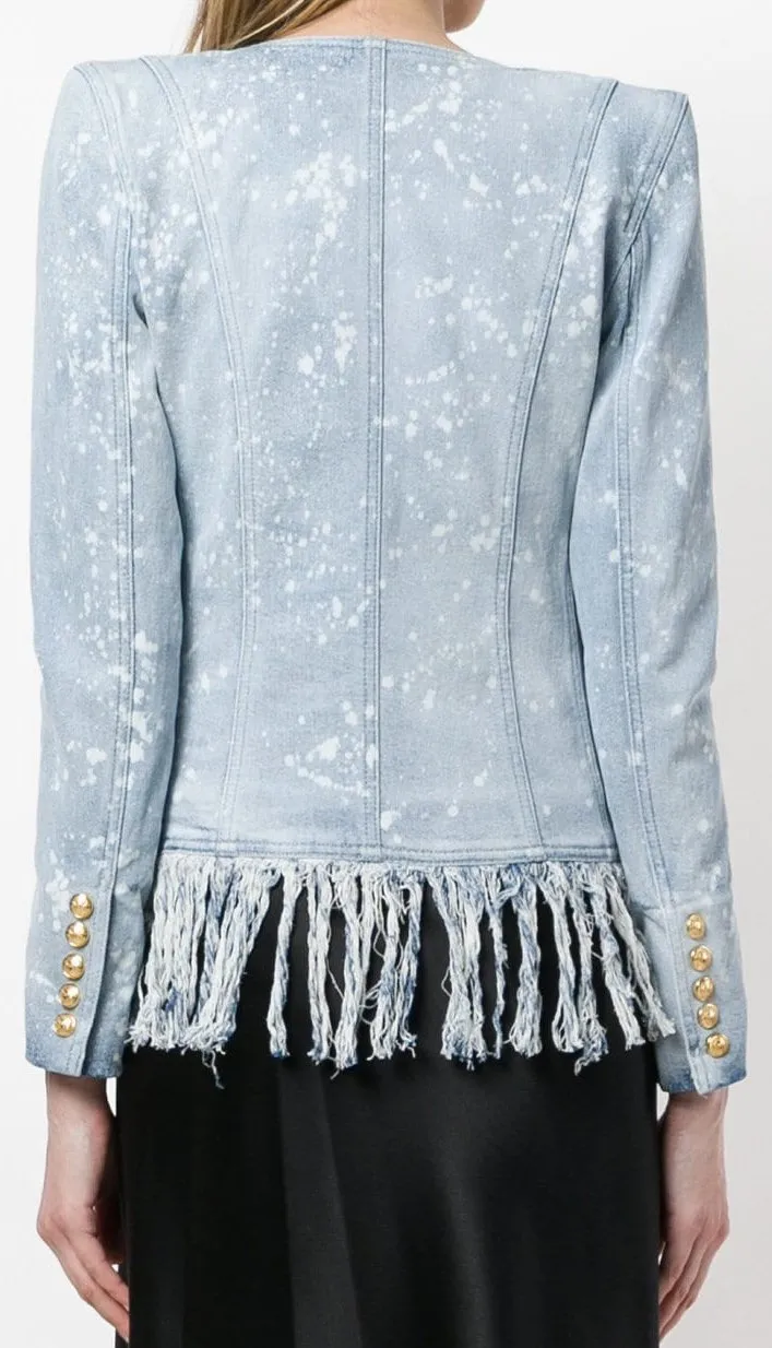 Fringed Denim Jacket