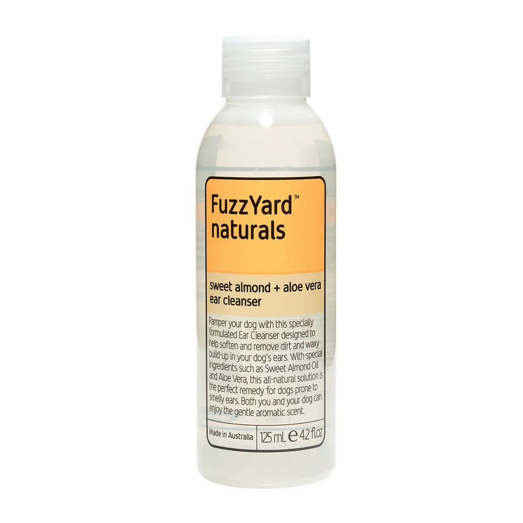 FuzzYard Sweet Almond and Aloe Vera Ear Cleanser for Dogs 125ml