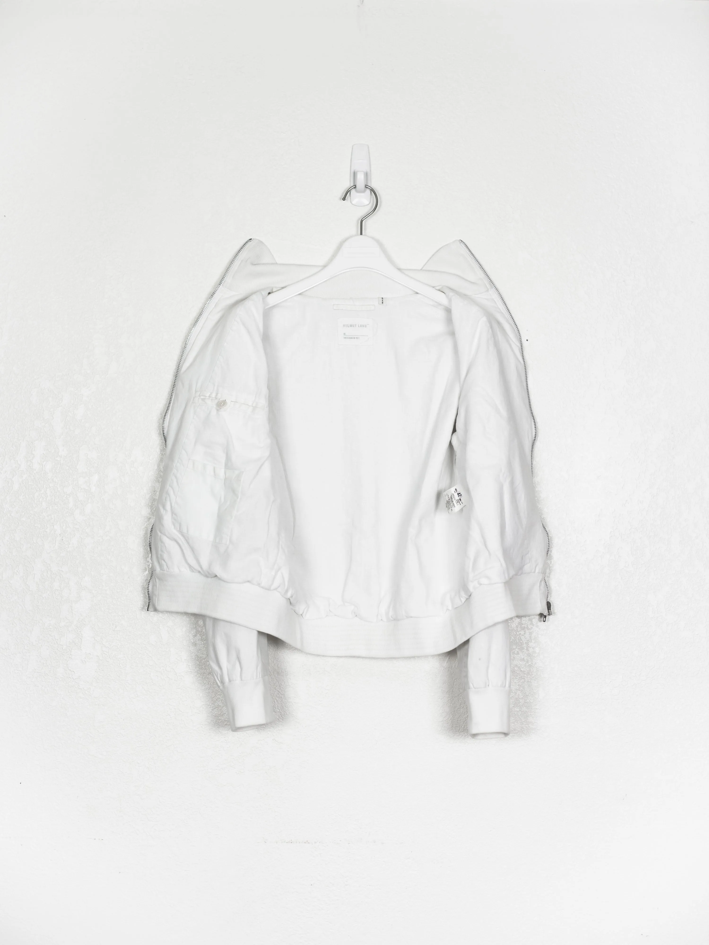 Helmut Lang SS99 Resin Coated High Collar MA-1 Bomber