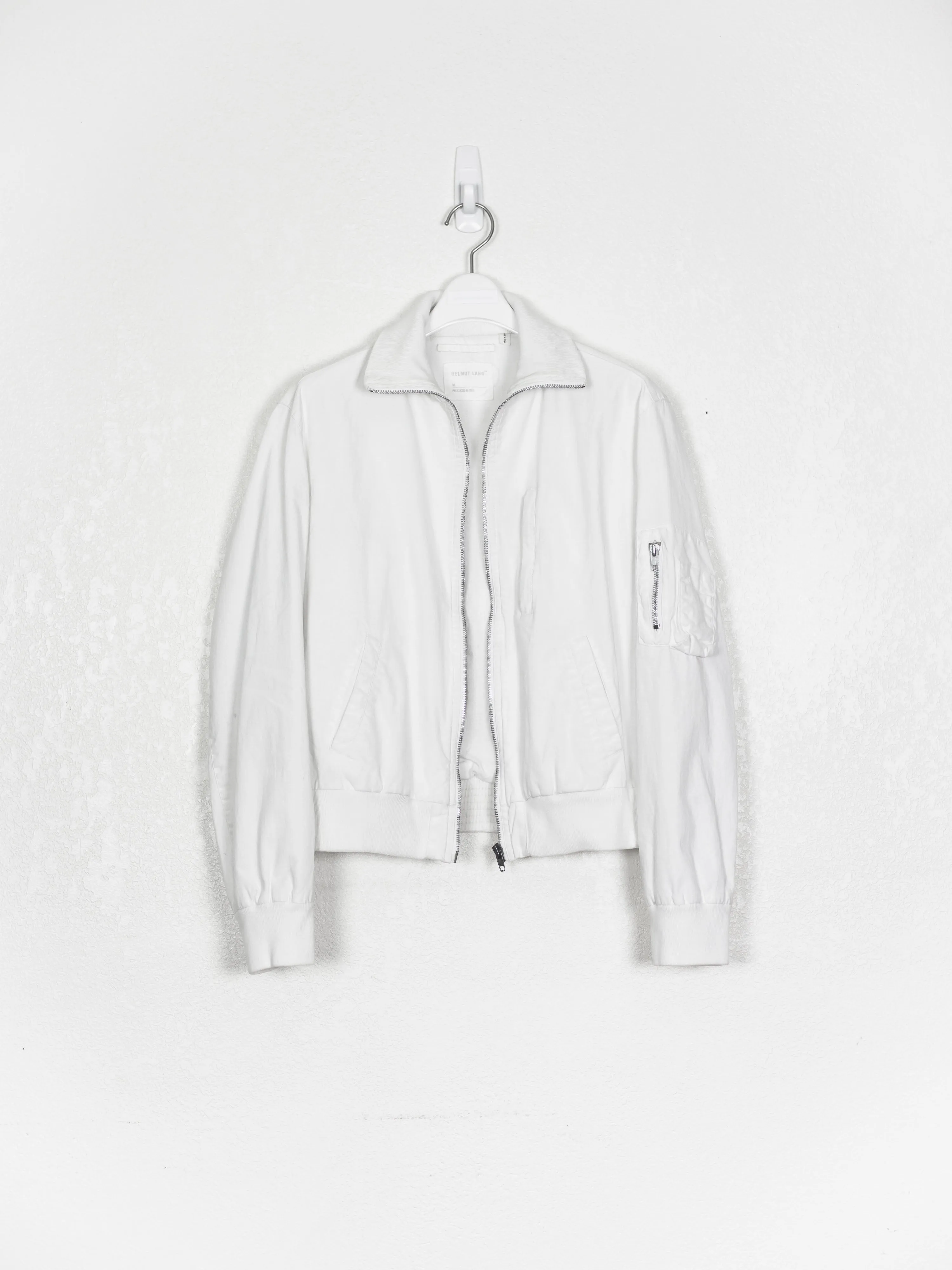 Helmut Lang SS99 Resin Coated High Collar MA-1 Bomber