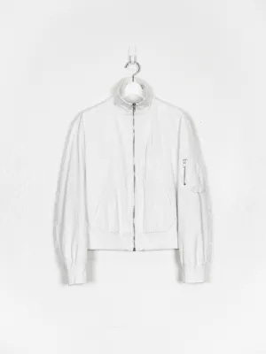 Helmut Lang SS99 Resin Coated High Collar MA-1 Bomber