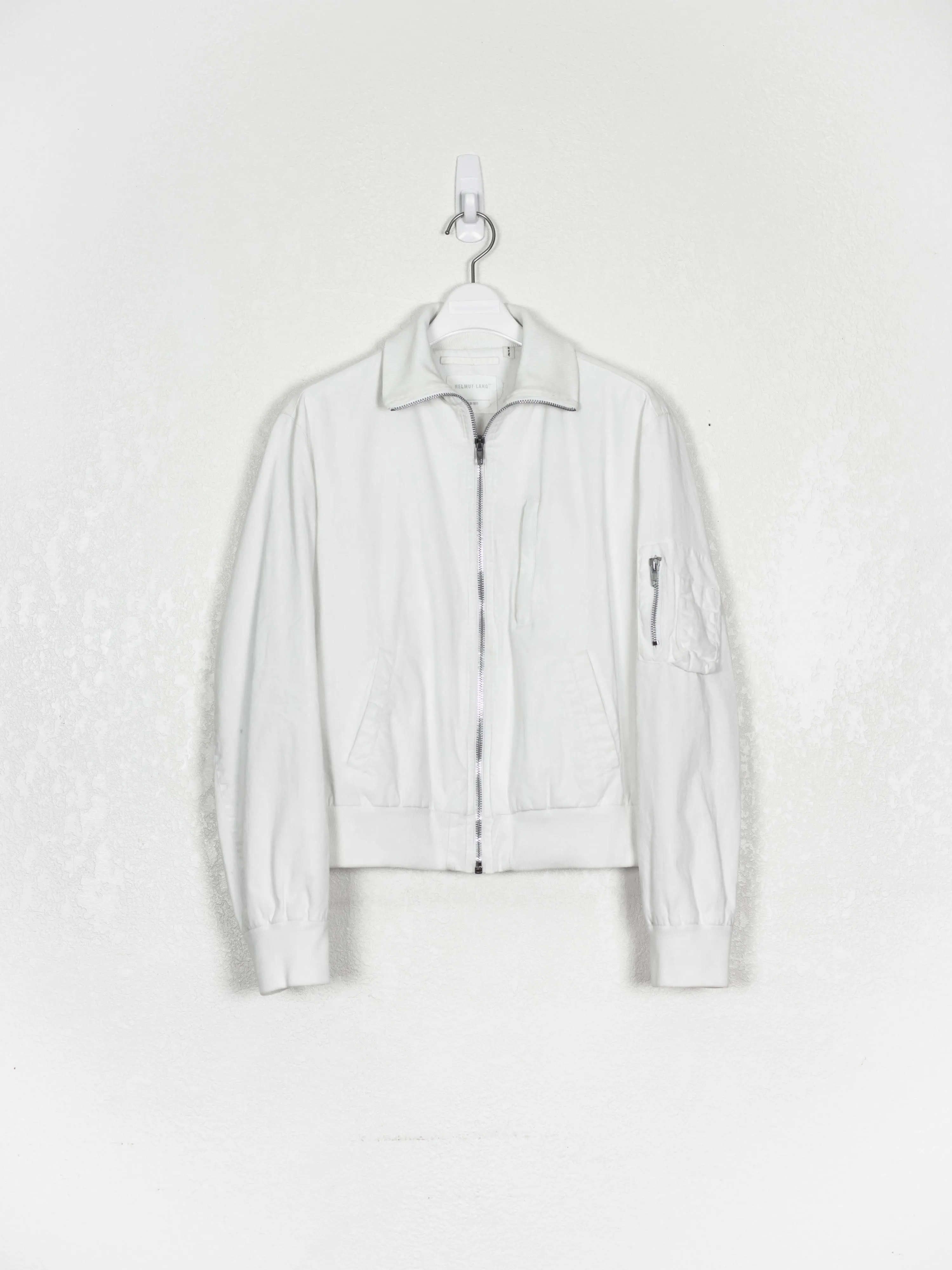 Helmut Lang SS99 Resin Coated High Collar MA-1 Bomber