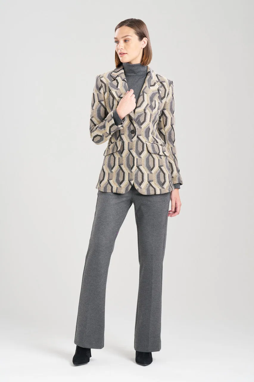 Hexagon Jacquard Blazer