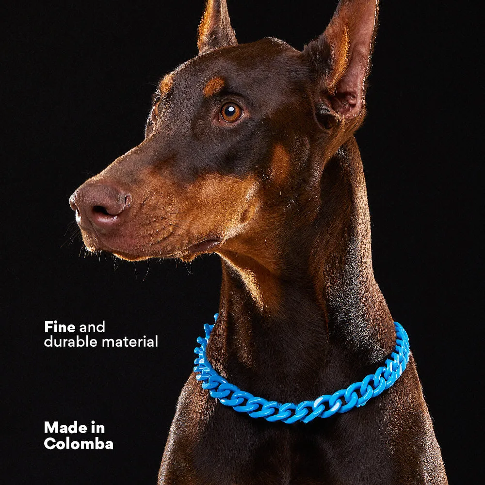 Kanu Pet Blue Acrylic Cuban Chain for Dogs & Cats