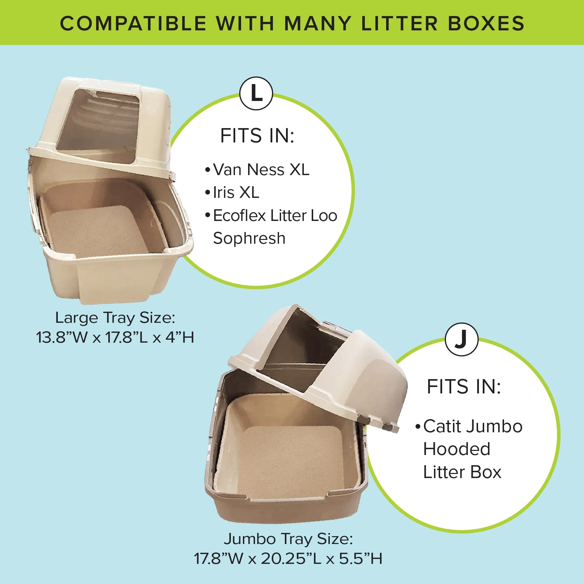 Kitty Sift - Eco-Friendly Litter Box Kit (Pack of 6)