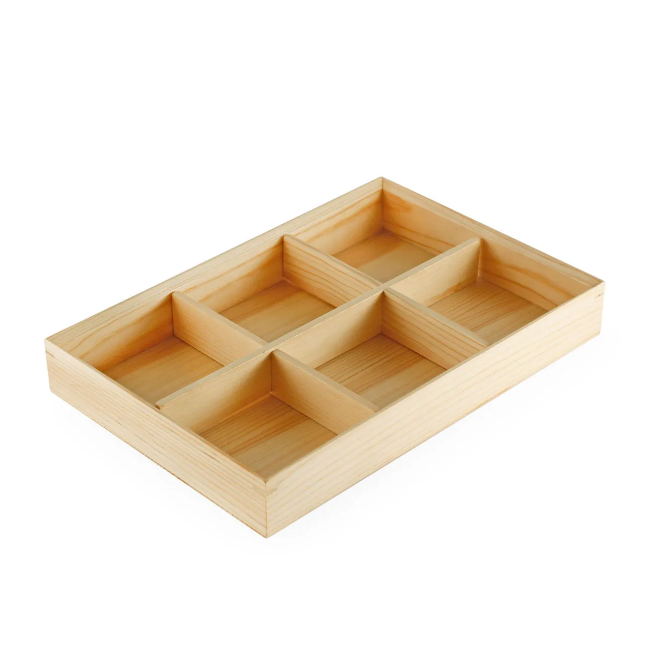 Kiwami Wooden 6 Compartment Bento Platter