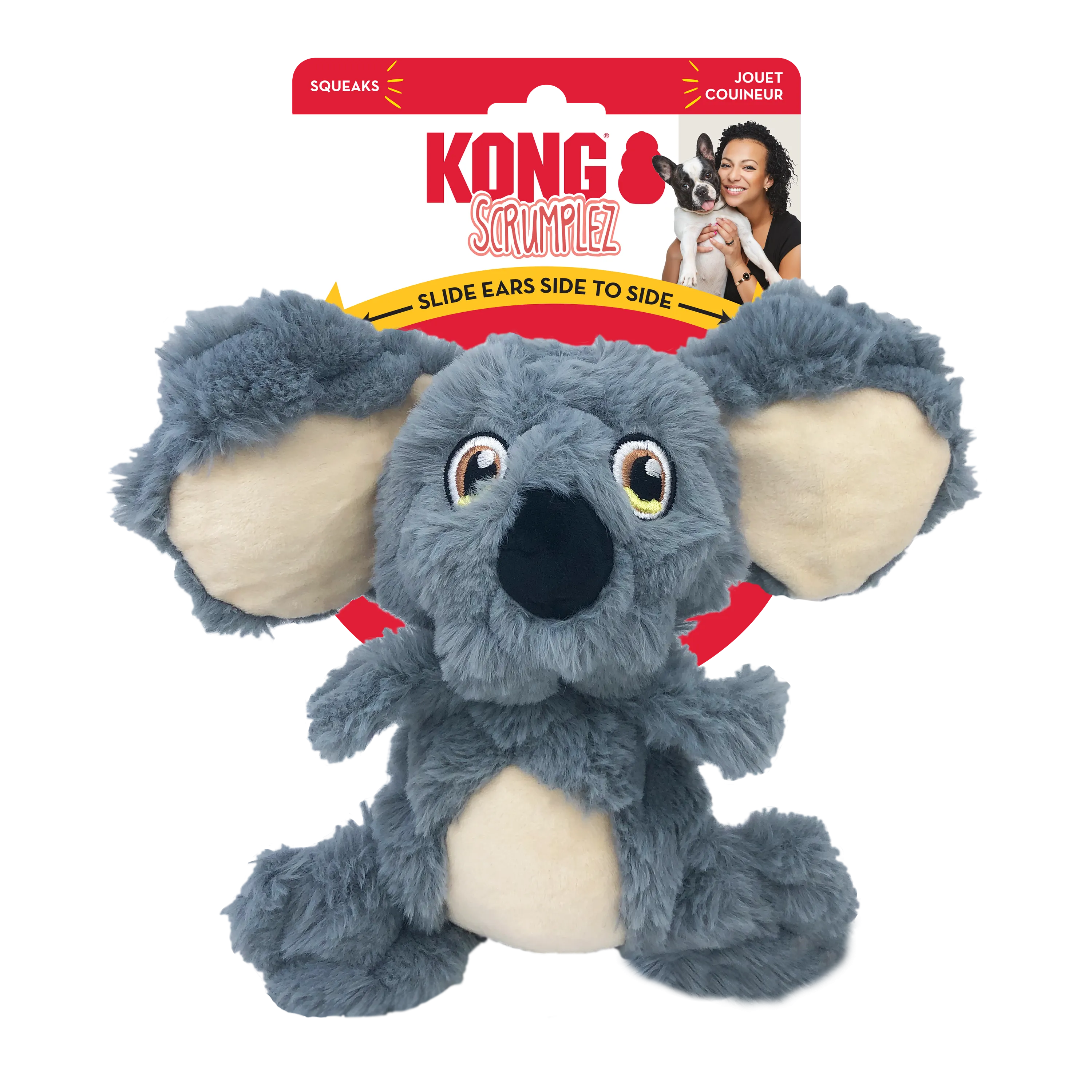 KONG Scrumplez Koala Dog Toy