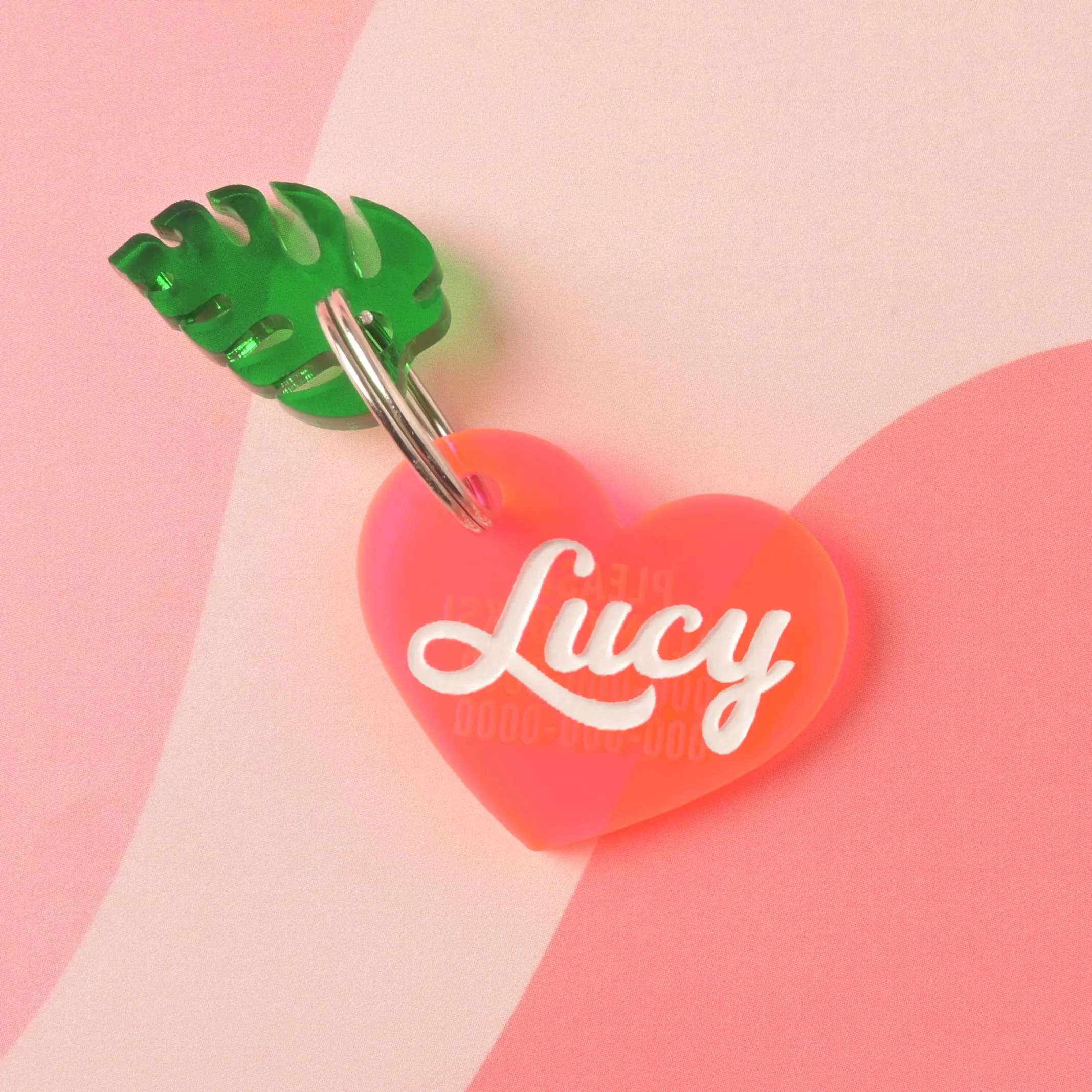 Lucy Heart Personalized Pet Tag