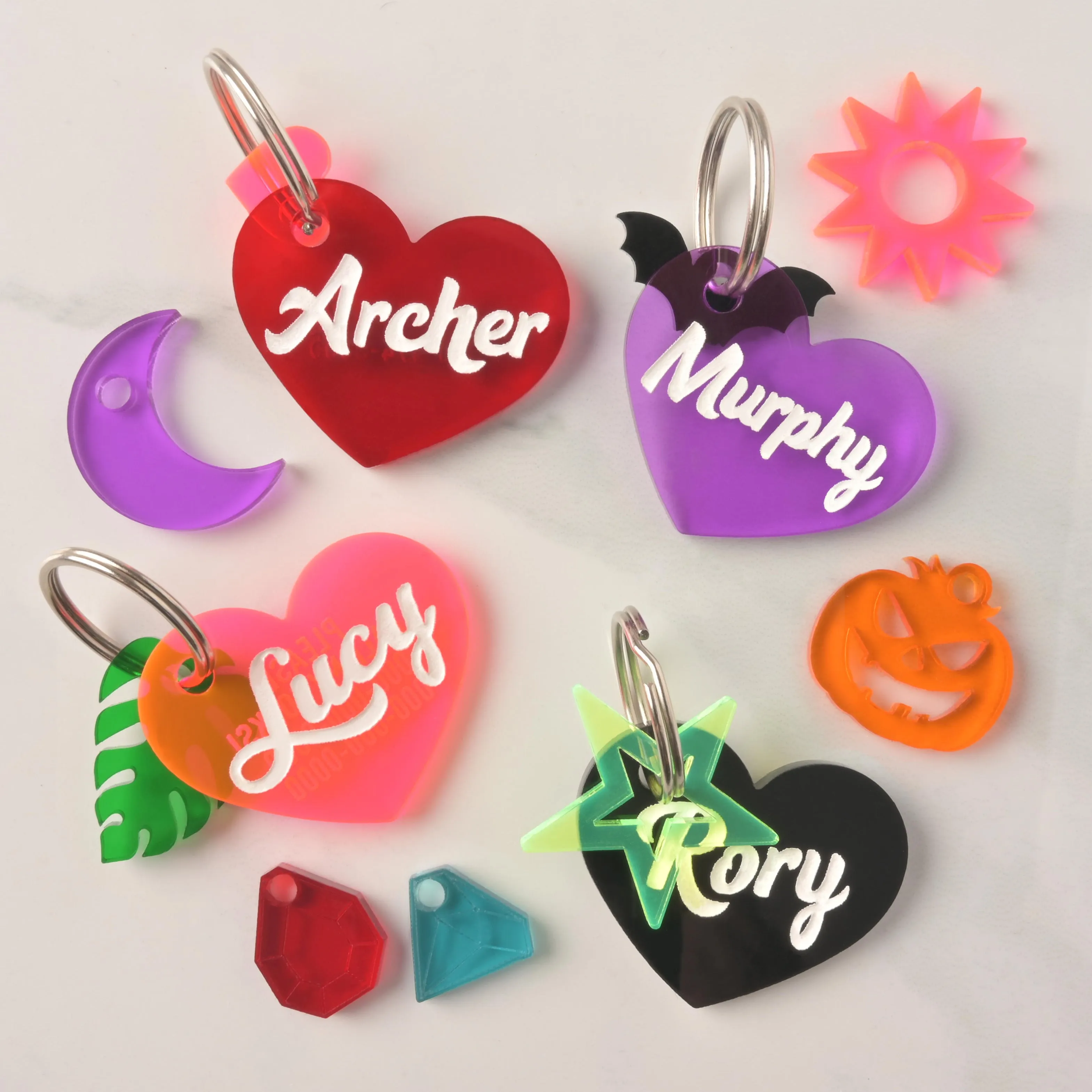 Lucy Heart Personalized Pet Tag