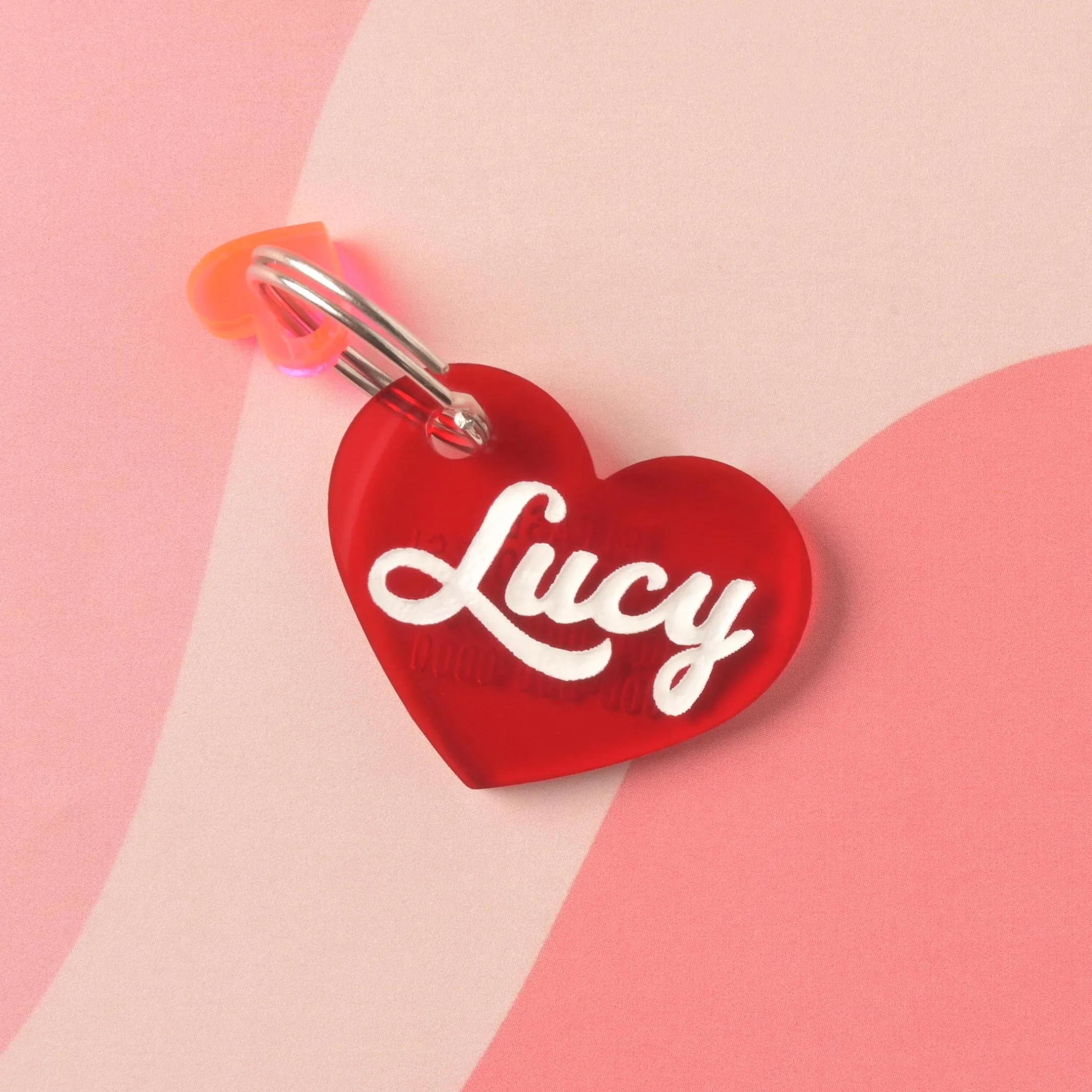 Lucy Heart Personalized Pet Tag