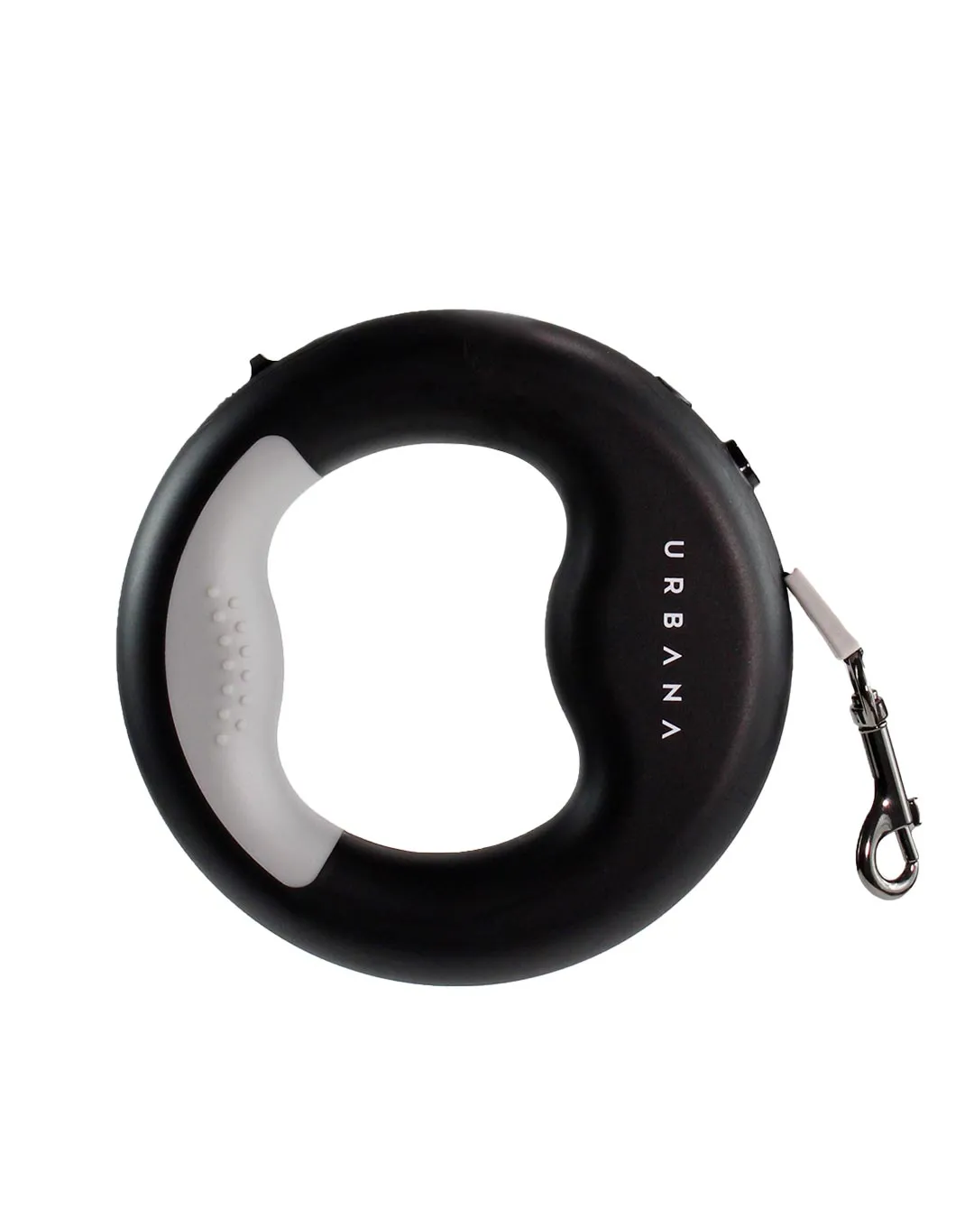 Matte Black Retractable Leash