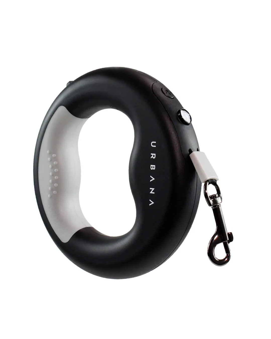 Matte Black Retractable Leash