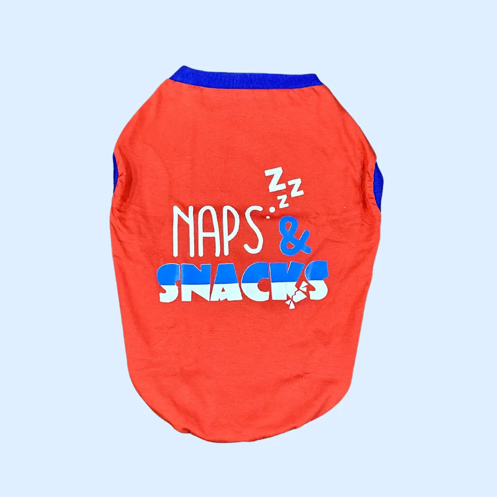 Naps & Snacks Dog T-shirt