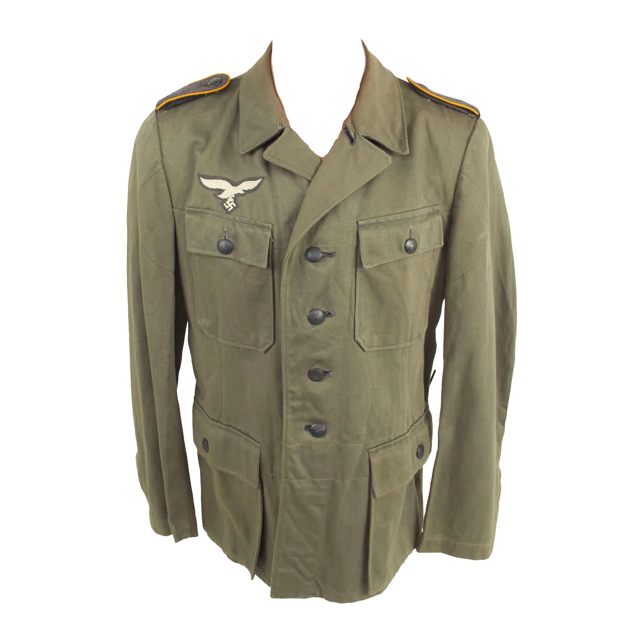 Original German WWII Luftwaffe Flight Branch Enlisted Combat Field Blouse Tunic - Excellent Condition