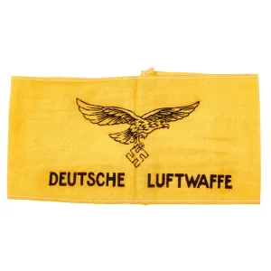 Original German WWII Unissued Deutsche Luftwaffe Air Crew Bailout Identification Armband